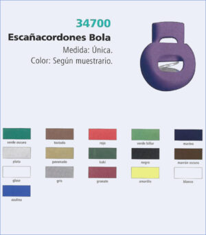 Escaña cordones bola