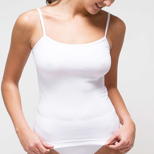 Camiseta tirante fino Lara - Algodón 95% y elastano 5%. Ref. 8326